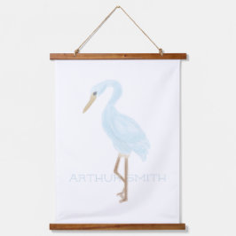 Watercolor Blue Crane