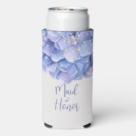 Watercolor Blue Hydrangea Bridal Party
