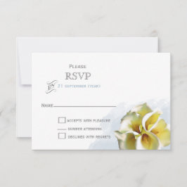 watercolor calla lily Casamento Floral RSVP
