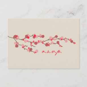Watercolor Cherry Blossom Weding RSVP