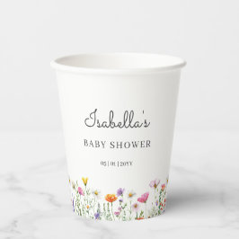 Watercolor Chic Wildflower Baby Shower