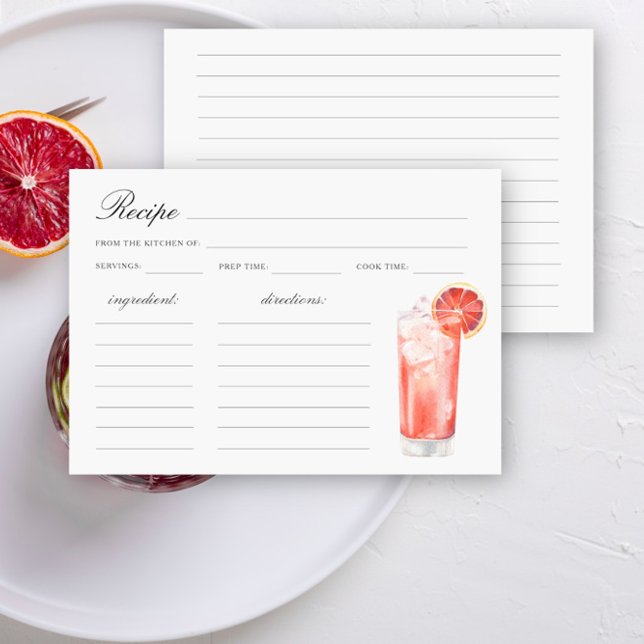 Watercolor citrus cocktail Bridal shower (Criador carregado)