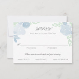 Watercolor Crest Botânica Floral Weding RSVP