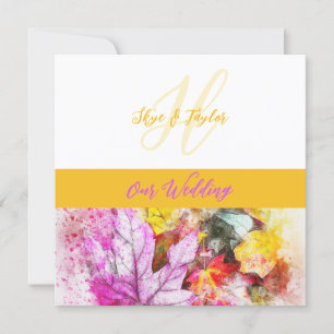 Watercolor Deixa Convite De Casamento