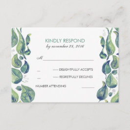 Watercolor Deixa Laurel Rustic Wedderovor RSVP
