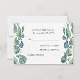 Watercolor Deixa Laurel Rustic Wedderovor RSVP