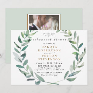 Watercolor Deixa O Convite Para Janto De Ensaio 06