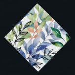 Watercolor Deixa Pet Bandana<br><div class="desc">Celebre a beleza da natureza com esta design das "Folhas de Água". Apresentando um padrão vibrante de folhas coloridas de aquarela,  combinadas com ilustrações de arte em linhas pretas das folhas. Este design artístico é perfeito para amantes da natureza.</div>