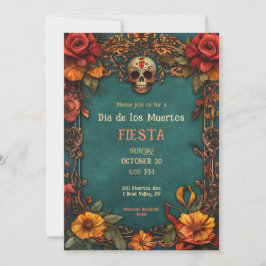 💀 🎉 Watercolor Día de Muertos Convite de festas