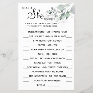 Watercolor Ela Preferencialmente cartão de jogo d