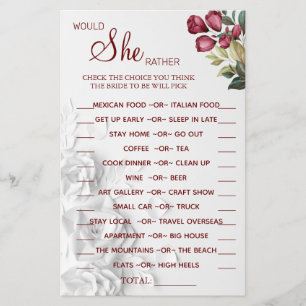 Watercolor Ela Preferencialmente cartão de jogo de