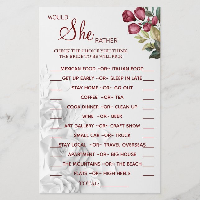 Watercolor Ela Preferencialmente cartão de jogo de (Frente)