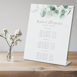 Watercolor Eucalyptus Greenery Dourado Preço da Fo