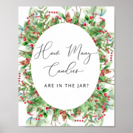 Watercolor Evergreen Quantas Canais Poster