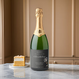 Watercolor Floral Modern Elegant Aniversário