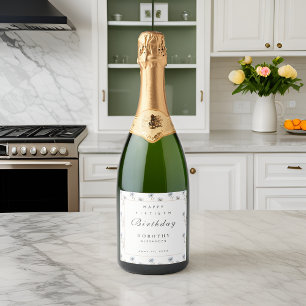 Watercolor Floral Modern Elegant Aniversário