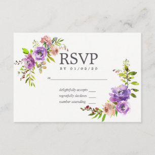 Watercolor Floral RSVP