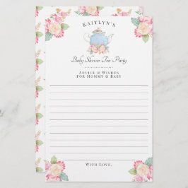 Watercolor Floral Tea Party | CHÁ DE FRALDAS