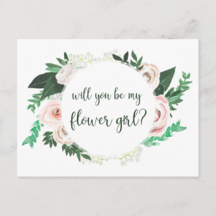 Watercolor Floral, Você Será Meu Cartão De Menina