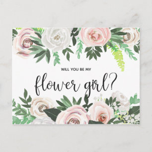 Watercolor Floral, Você Será Meu Cartão De Menina