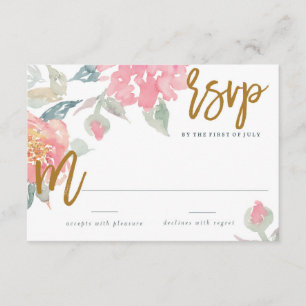WATERCOLOR GARDEN WEDDING - RSVP Card