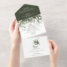 Watercolor Greenery Deixa Casamento
