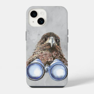 Watercolor Hawk Birdwatch Bird Watcher Divertiment