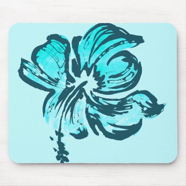 Watercolor Hibiscus Mousepads (Frente)