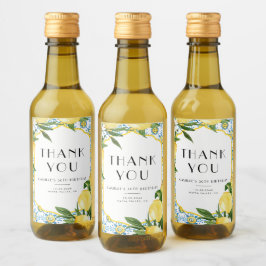 Watercolor Lemon Mediterranean Birthday - Obrigado