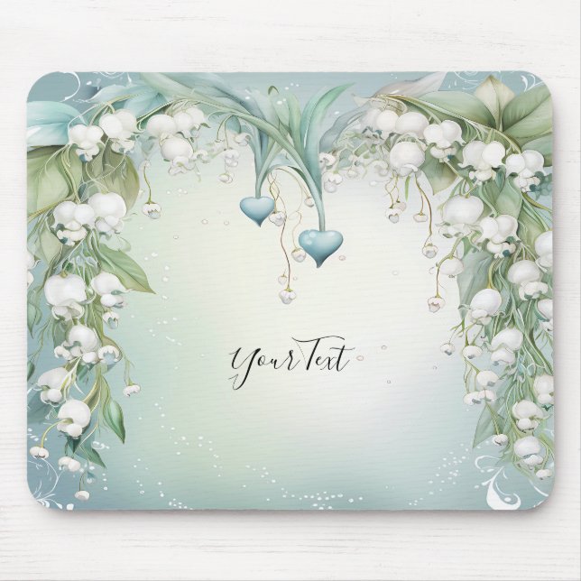 Watercolor Lily do Vale Mousepad (Frente)