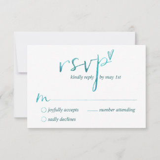 Watercolor Love é Love Gay RSVP Cards