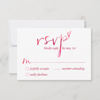 Watercolor Love é Love Gay RSVP Cards