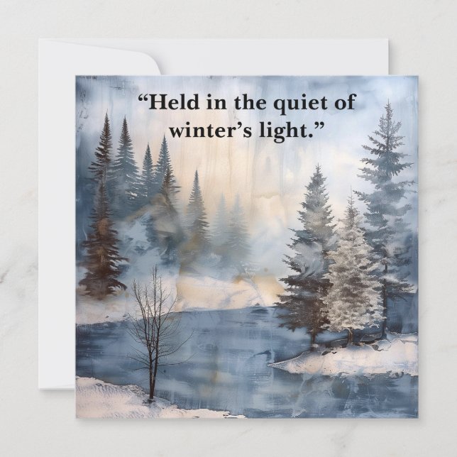 Watercolor Memorial Sympathy Card (Frente)