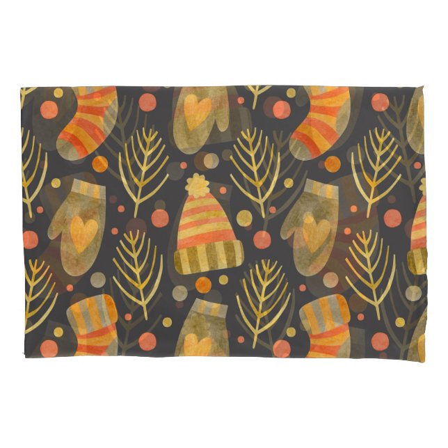 Watercolor Natal: Padrão Festivo Sem Costura. (Frente)