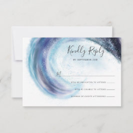 Watercolor Ocean Wave RSVP