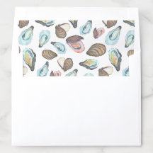 Watercolor Oyster Roast Wedding Invitation