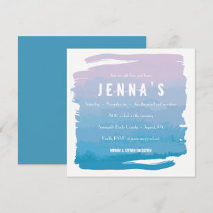 WATERCOLOR PAIXÃO Bat Mitzvah Convite