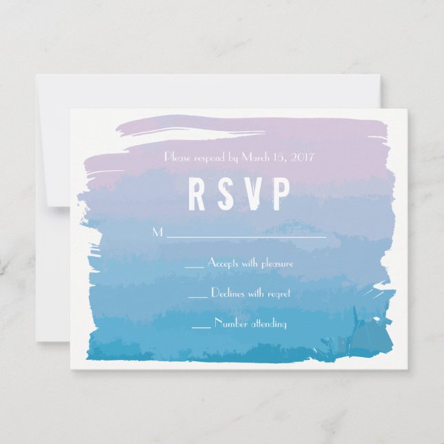 WATERCOLOR PAIXÃO Bat Mitzvah Convite (Frente)