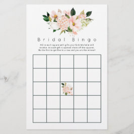 Watercolor Pastel Blush Floral Cor-de-Rosa Bingo