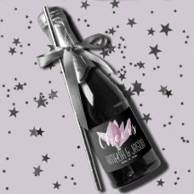 Watercolor Purple Magnolias Weding Mini