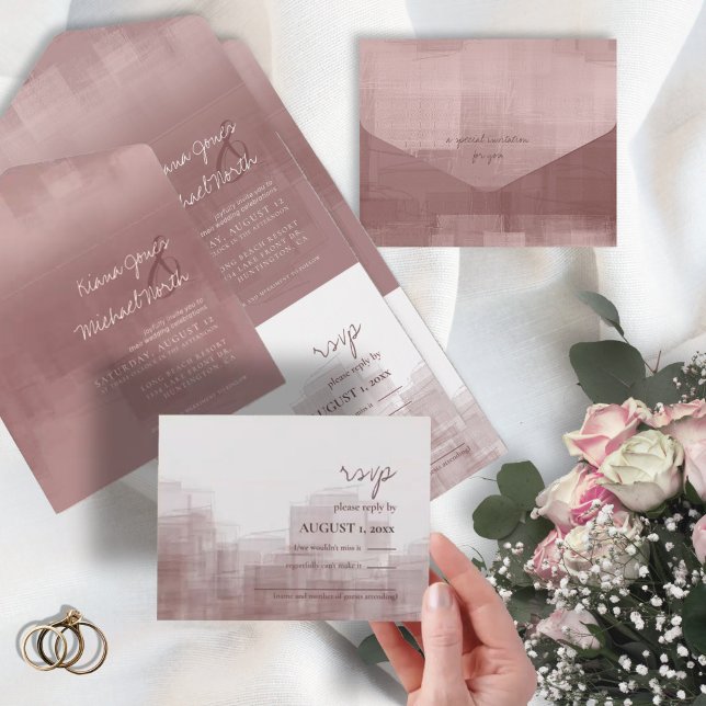 Watercolor Refletions Wedding Cinnamon Rosa ID774 (Criador carregado)