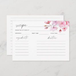 Watercolor Sakura - cartão de receita