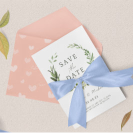 Watercolor Salvar a Data Convite de Casamento