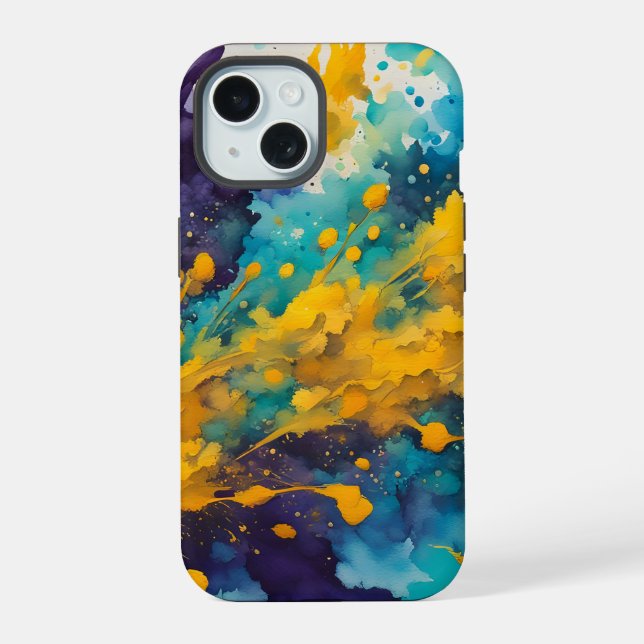 Watercolor Splashes Background (Verso)