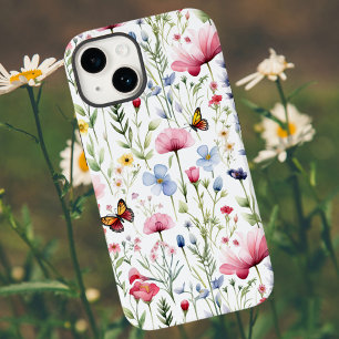 Watercolor Summer Wildflower Pattern