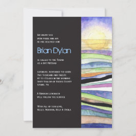 WATERCOLOR SUNSET Bar Mitzvah Convite