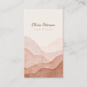 Watercolor Terracotta Cartão de visita