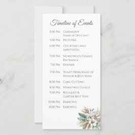 Watercolor Tropical Elegance - Programa de Casamen