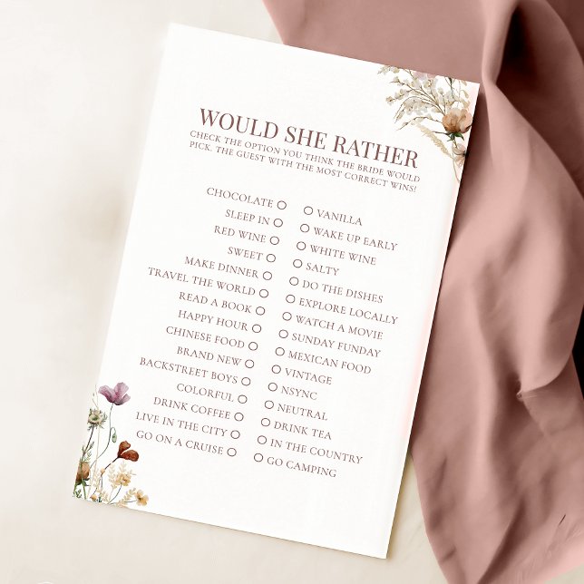 Watercolor Wildflower Bridal Ela Teria De Preferen (Criador carregado)