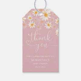 Watercolor Wildflower Obrigado Etiqueta